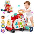 3 in 1 Baby Push Walker Toys for 6-12 Months, Toddler Walking Toy with Activity Center, Sit-to-Stand Early Learning Walker Toys Bitrhday Gift