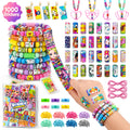 Sticker Bracelet Kit, 1000 Mini Stickers Set, Wearable & Shareable Sticker Rolls, Sticker Collection Book, Make Bracelets & Necklaces Set for 5-12 Years Girls Gift